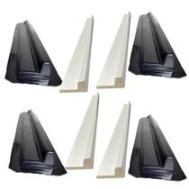 Kit de 4 Formas para Fabricação de Gesso 3D Tabica 100x5x7cm