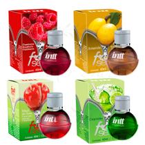 Kit de 4 Fruit Sexy Gel Beijável Comestível Sabores Diferentes Intt Cosméticos