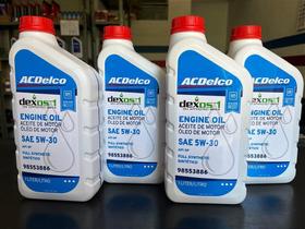 Kit de 4 Litros de Óleo de Motor Sintético 5W30 DEXOS1 ACDelco API SP