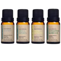 Kit de 4 Óleo Essencial Energizantes Via Aroma