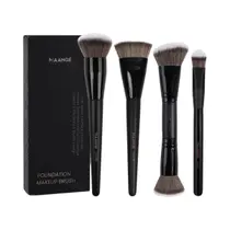 Kit De 4 Pincéis De Maquiagem Profissionais MAANGE Com Ponta Chata Para Base, Contorno E Corretivo Kit De 4 Pincéis De Maquiagem Profissionais MAANGE Com Ponta Chata Para Base, Contorno E Corretivo