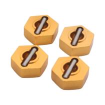 Kit De 4 Porcas Hexagonais De Alumínio 12MM Para Upgrade De Cubo De Roda De Carro RC HSP 1/10 Para