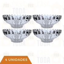 Kit de 4 Pote de Sobremesa 340ML Vidro Resistente Sorvete Doces Kit de 4 Pote de Sobremesa 340ML Vidro Resistente Sorvete Doces