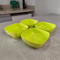 Kit de 4 Tigelinhas Quadradas de 300 ml da Tupperware
