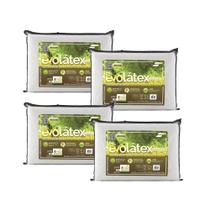 Kit de 4 Travesseiros Evolátex Macio e Sustentável