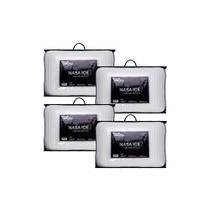 Kit de 4 Travesseiros Master Viscoelástico NASA Ice Kit de 4 Travesseiros Master Viscoelástico NASA Ice