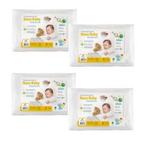 Kit de 4 Travesseiros Nasa Infantil Para Bebê