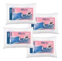 Kit de 4 Travesseiros Nasa Médio - Gelflex