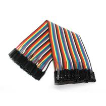 Kit de 40 Jumper Fio Conector Fêmea-Fêmea para Protoboard - 20 cm Kit de 40 Jumper Fio Conector Fêmea-Fêmea para Protoboard - 20 cm