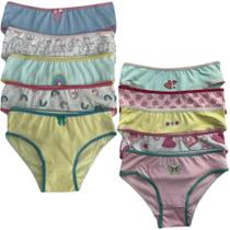 Kit de 5 Calcinhas 100% Algodão - Conforto e Estilo para Crianças