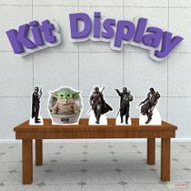 Kit de 5 Displays de Mesa Mandalorian - IMPAKTO VISUAL Kit de 5 Displays de Mesa Mandalorian - IMPAKTO VISUAL