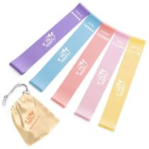 Kit de 5 faixas elásticas circulares de resistência Fit Simplify com bolsa Kit de 5 faixas elásticas circulares de resistência Fit Simplify com bolsa