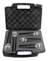 Kit De 5 Microfones Com Fio Csr Ht 58a C/case