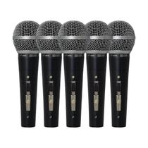 Kit de 5 Microfones de Mão Dinâmico HT48A-5 - CSR
