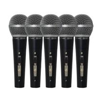 Kit de 5 Microfones de Mão Dinâmico HT48A-5 - CSR