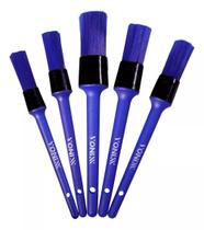 Kit de 5 Pinceis para Detalhamento Externo Vonixx Kit de 5 Pinceis para Detalhamento Externo Vonixx