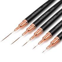 Kit de 5 Pincéis para Nail Art Komall Liner Fino e Detalhado