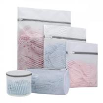Kit de 5 Saco Bolsa Lavar Roupa Reutilizáveis Contra Danos e Desgaste Zíper Reforçado Kapbom KA-2439