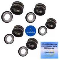 Kit de 5 Selos Mecânicos 3/4 Tipo 6 Para Motobombas Kit de 5 Selos Mecânicos 3/4 Tipo 6 Para Motobombas