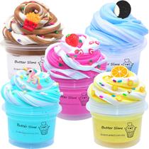 Kit de 5 Slimes Butter knmirtb Macios e Não Pegajosos