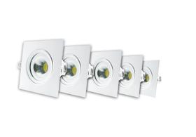 Kit de 5 Spot Led Quadrado 5w 6500k Bivolt AVANT Kit de 5 Spot Led Quadrado 5w 6500k Bivolt AVANT