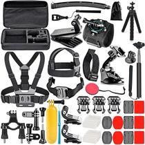 Kit de 50 Acessórios para Câmeras GoPro, Insta360, Akaso e DJI Osmo (Hero 11/10/9/8/7/6/5/4 Max)