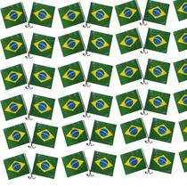 Kit De 50 Bandeirinhas Do Brasil Para Moto Carro Ou Mão Kit De 50 Bandeirinhas Do Brasil Para Moto Carro Ou Mão