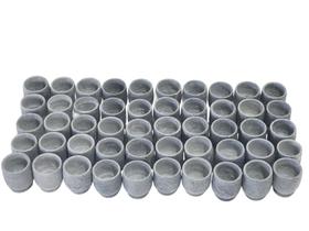 Kit de 50 copos dose em pedra sabão rústico