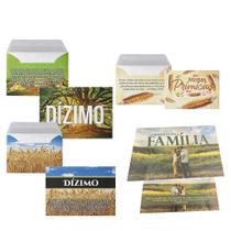 Kit de 50 Envelopes para Dízimo e Voto de Família - Tamanho Médio Kit de 50 Envelopes para Dízimo e Voto de Família - Tamanho Médio