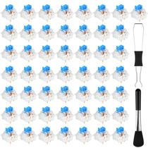 Kit de 50 switches mecânicos azuis clicky de 3 pinos Deftomo