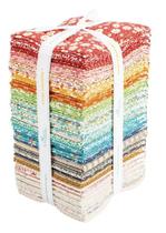 Kit de 54 fat quarters de tecidos pré-cortados para patchwork Kit de 54 fat quarters de tecidos pré-cortados para patchwork