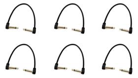 Kit de 6 cabos para pedal santo angelo 0,20mm p10 ninja 0,50ft/0,15m