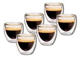 Kit De 6 Copos Parede Dupla Café Expresso 80ml - Allmix Kit De 6 Copos Parede Dupla Café Expresso 80ml - Allmix