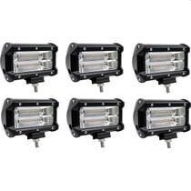 KIT de 6 Farol de milha 72W Lâmpada LED para Caminhão Trator Jipe Pickup LUMI-2238