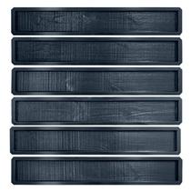 Kit de 6 Formas de Revestimento em Pinus Rústico - 100 x 9 x 1.8 cm