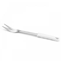 Kit De 6 Garfos Trinchantes Inox Cabo Pp Branco 34cm - Chef Line