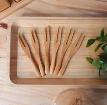 Kit de 6 Mini Garfos de Bambu Green Garden - Desembrulha