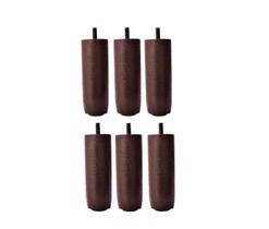 Kit de 6 Pés Para Cama Box ou Baú Queen King 12 cm de Altura TDC Madeira Maciça Kit de 6 Pés Para Cama Box ou Baú Queen King 12 cm de Altura TDC Madeira Maciça