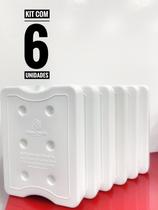 Kit de 6 placas de gelo rígido 2000b branco (gr2000b) Kit de 6 placas de gelo rígido 2000b branco (gr2000b)