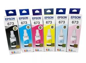 Kit De 6 Tintas Para Impressoras T673 L800 l805 l T673 810 l1800 T673 C Kit De 6 Tintas Para Impressoras T673 L800 l805 l T673 810 l1800 T673 C