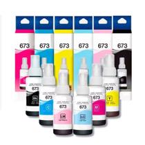 Kit De 6 Tintas Para Impressoras T673 L800/l805/l T673 810/l1800. Kit De 6 Tintas Para Impressoras T673 L800/l805/l T673 810/l1800.