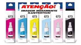 Kit De 6 Tintas Para Impressoras T673 L800/l805/l T673 810/l1800. Kit De 6 Tintas Para Impressoras T673 L800/l805/l T673 810/l1800.