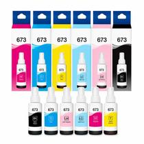 Kit De 6 Tintas T673 compativel com L800 l805 l T673 810 l1800