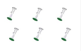 Kit De 6 Travas Para Portas E Janelas Segura Prende Rodapé Fixador Adesivo Não Bate Kit De 6 Travas Para Portas E Janelas Segura Prende Rodapé Fixador Adesivo Não Bate