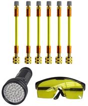 Kit de 6 unidades Leak Saver Selante para Vazamentos de Refrigerante com Corante UV Kit de 6 unidades Leak Saver Selante para Vazamentos de Refrigerante com Corante UV