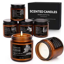 Kit de 6 Velas Perfumadas Aottom para Casa, Aromaterapia com Soja