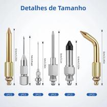 Kit De 7 Peças De Pontas De Borracha Para Pistola De Graxa, Conectores Retos E Cotovelos Kit De 7 Peças De Pontas De Borracha Para Pistola De Graxa, Conectores Retos E Cotovelos