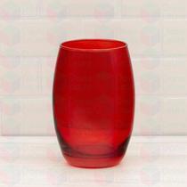 Kit de 8 Copo Bellagio de Vidro Vermelho 450ML Redondo Bebidas