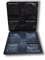 Kit de 8 Pedras Naturais 14,5x14,5 cm - Texturas Variadas