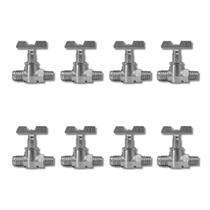 Kit de 8 Registro Fogão Industrial Baixa Pressão Zincado Kit de 8 Registro Fogão Industrial Baixa Pressão Zincado